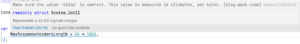Image analyzer warning