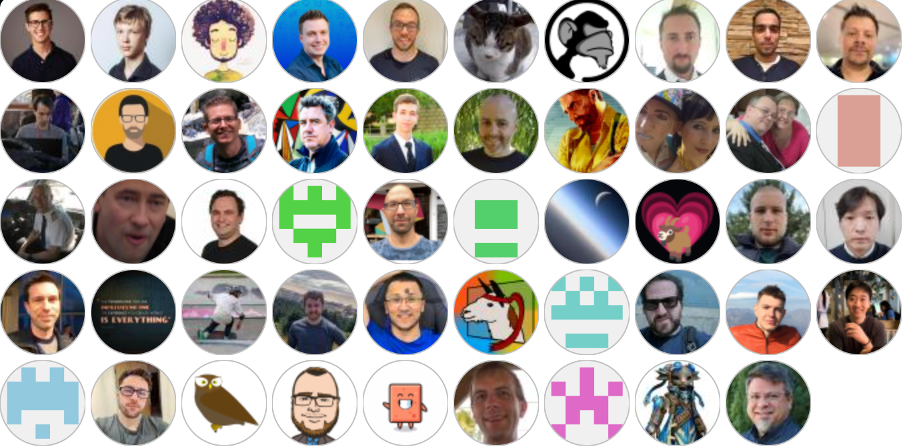 a montage of the contributors to .NET MAUI Community Toolkit