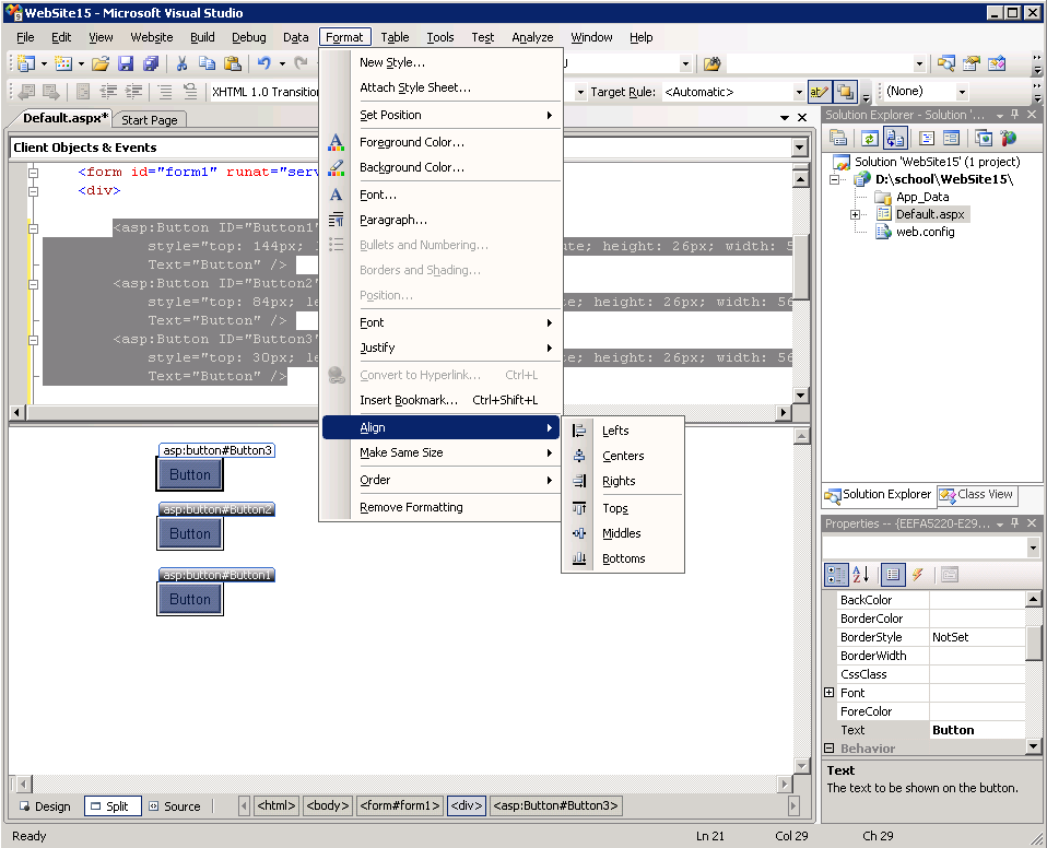 Multiple control selection in Visual Studio 2008 SP1 RTM - .NET Blog