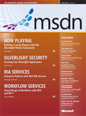May 2010 MSDN Magazine cover
