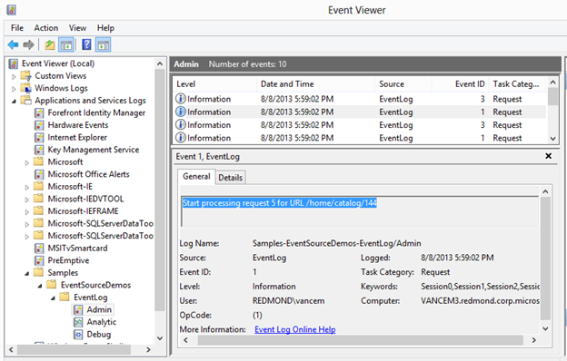 Announcing the EventSource NuGet Package – Write to the Windows Event Log -  .NET Blog