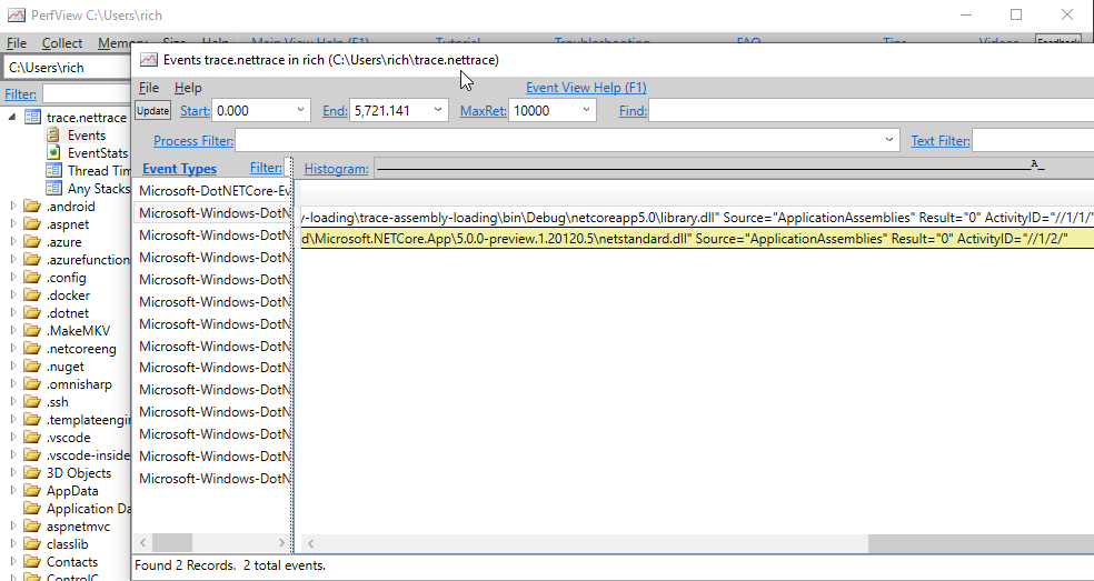 Image trace assemblies loads