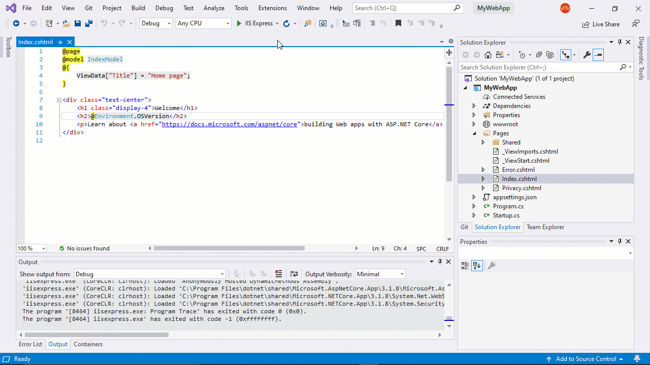 Debug Your .NET Core Apps in WSL 2 with Visual Studio