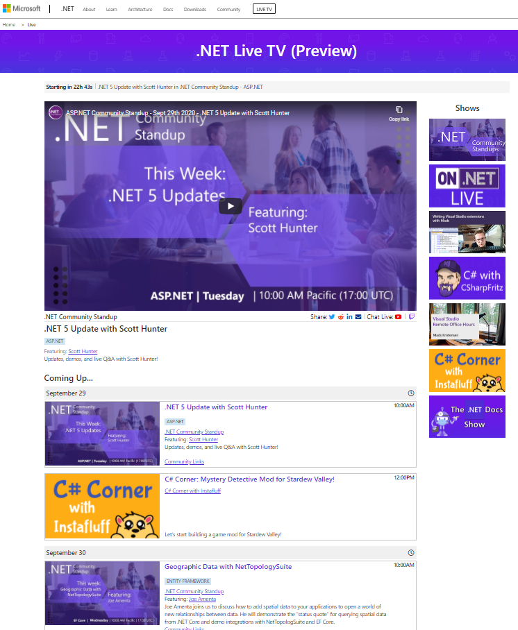 .NET Live Website