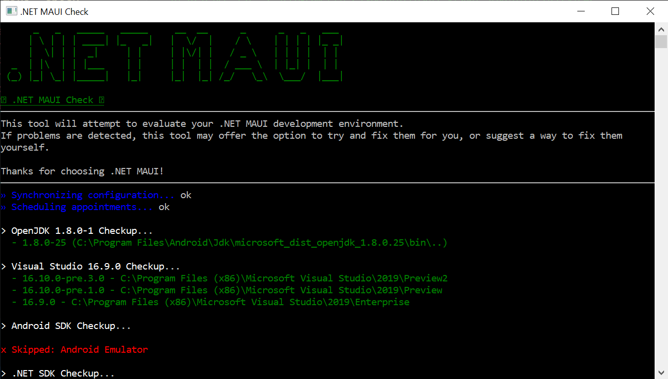 maui-check command line tool