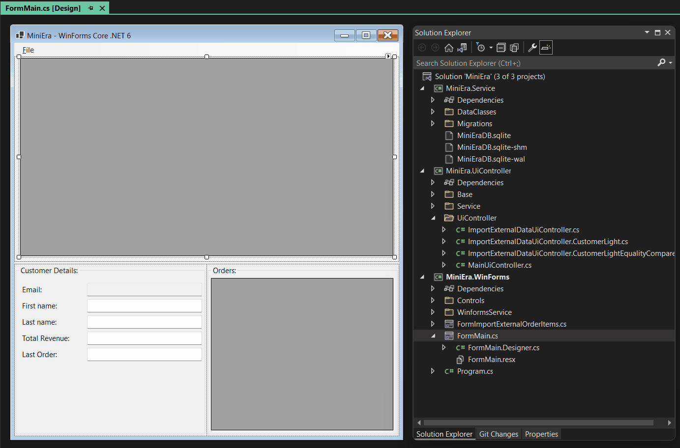 An animated gif showing how to use the Design Binding Picker to access the new Add Object Data Source Dialog