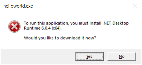 .NET install not found - old GUI