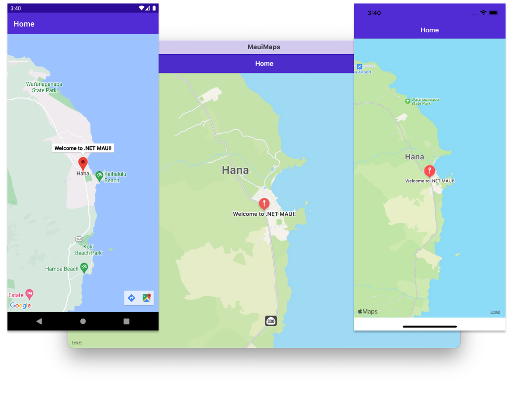 map control on mac, android, and ios