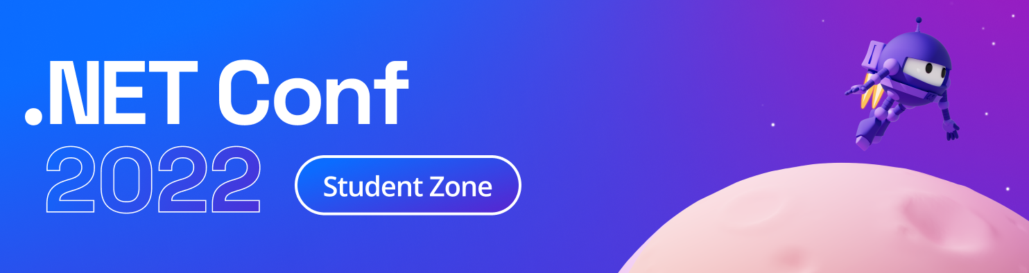 Create your .NET portfolio in the .NET Conf student zone