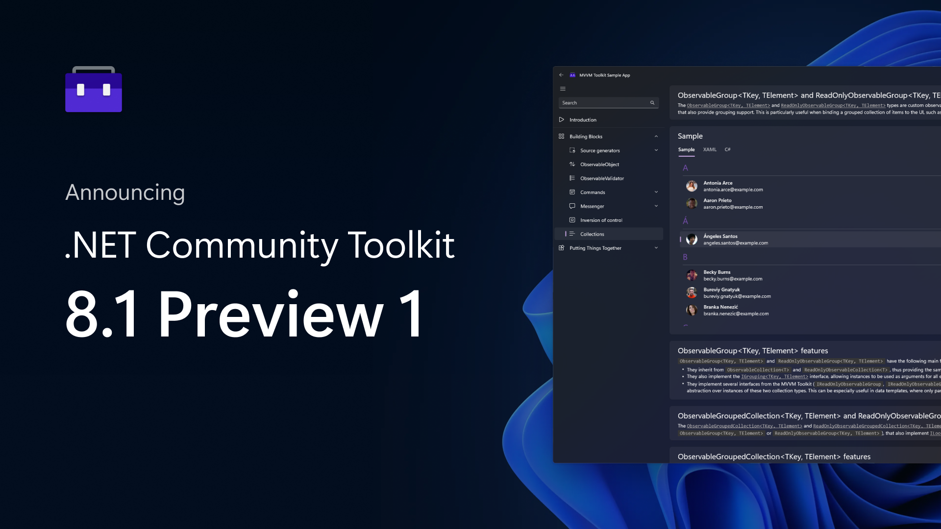 Announcing .NET Community Toolkit v8.1.0 Preview 1