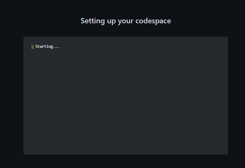 Setting up Codespace