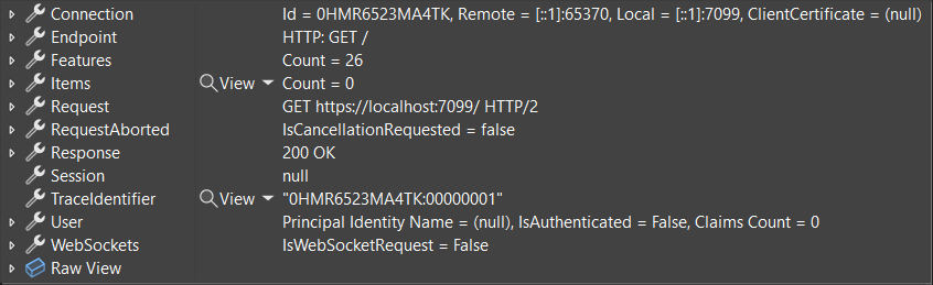 ASP.NET Core debugging after