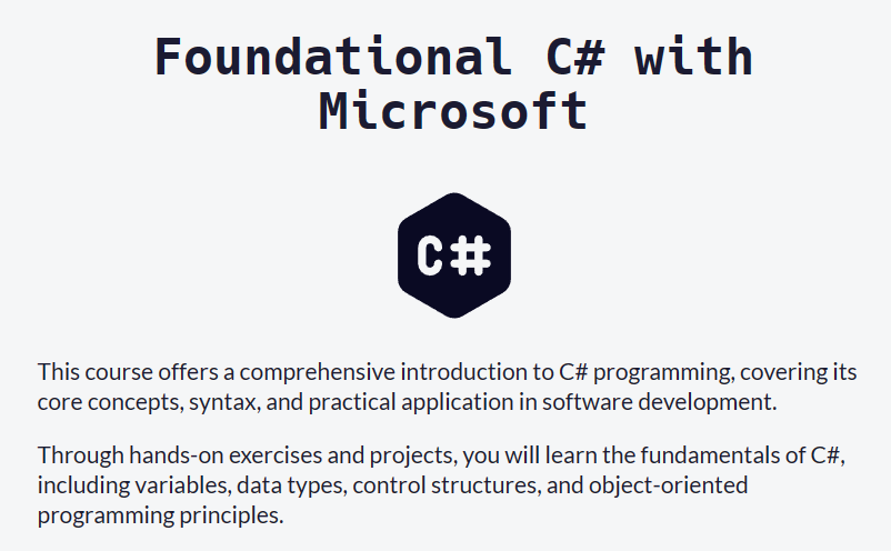 C# Certification Page