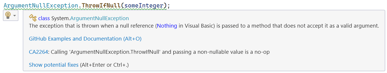 CA2264 using ThrowIfNull with a value type