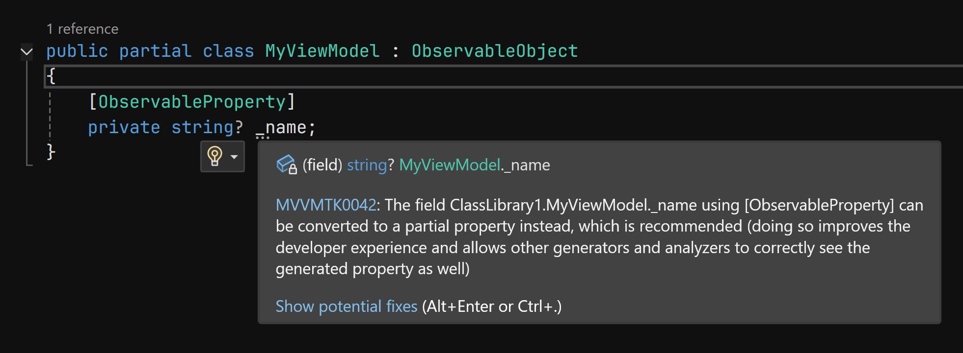 Partial property analyzer