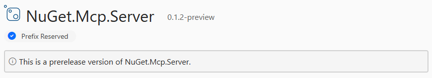 We've released a preview of the NuGet MCP Server, which extends Copilot by providing realtime information about packages and adds advanced functionality around updating packages.