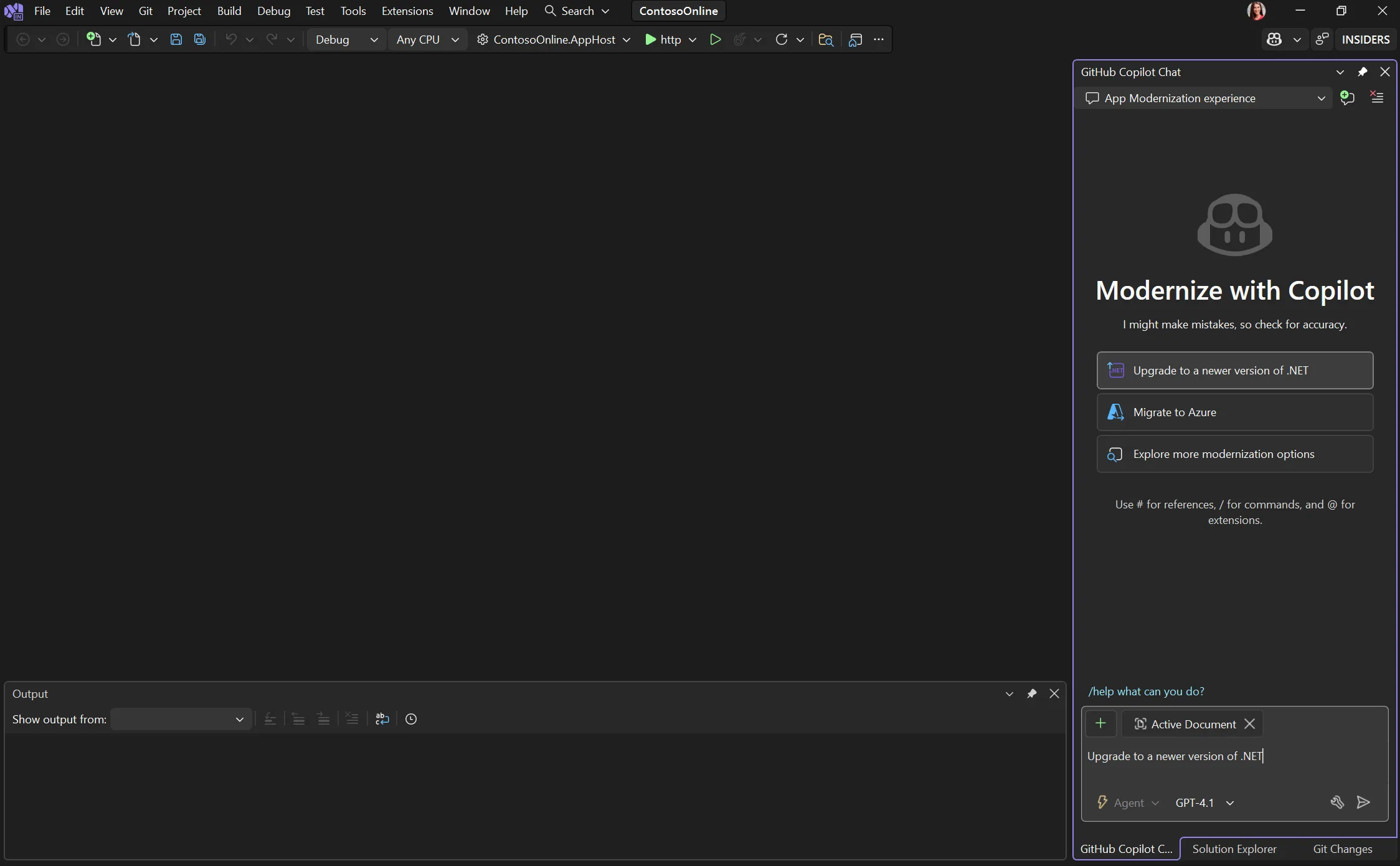 Upgrade to a newer version of .NET