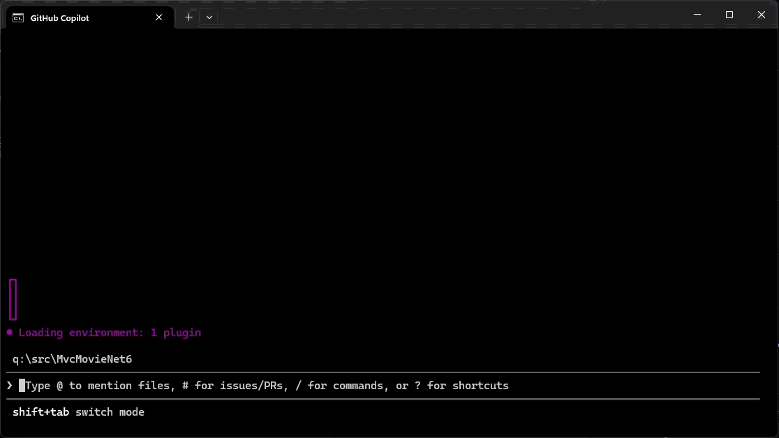 Modernize .NET in GitHub Copilot CLI