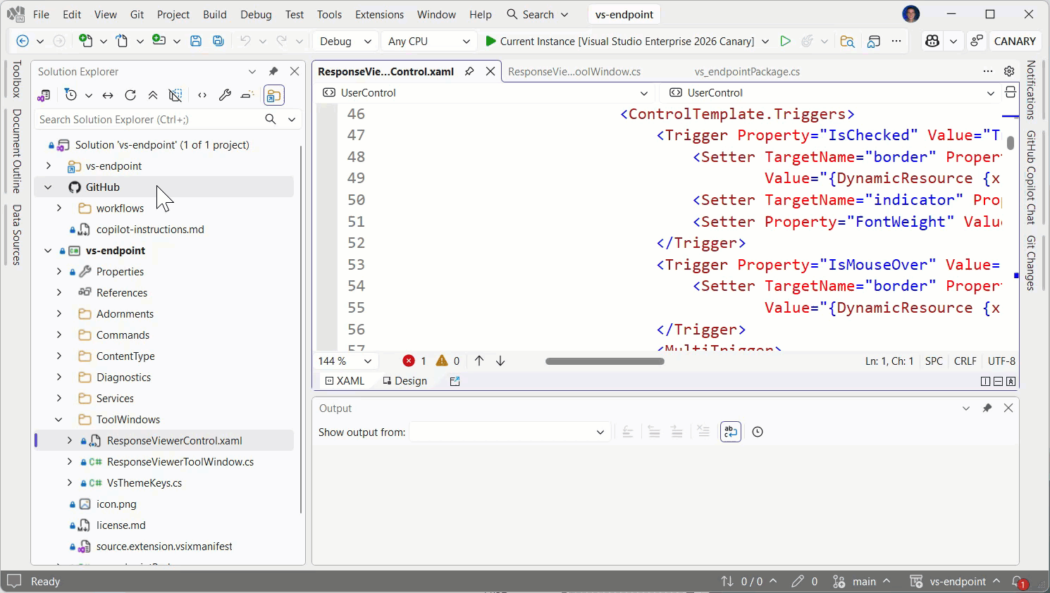 Adding an agent skill using the Visual Studio extension