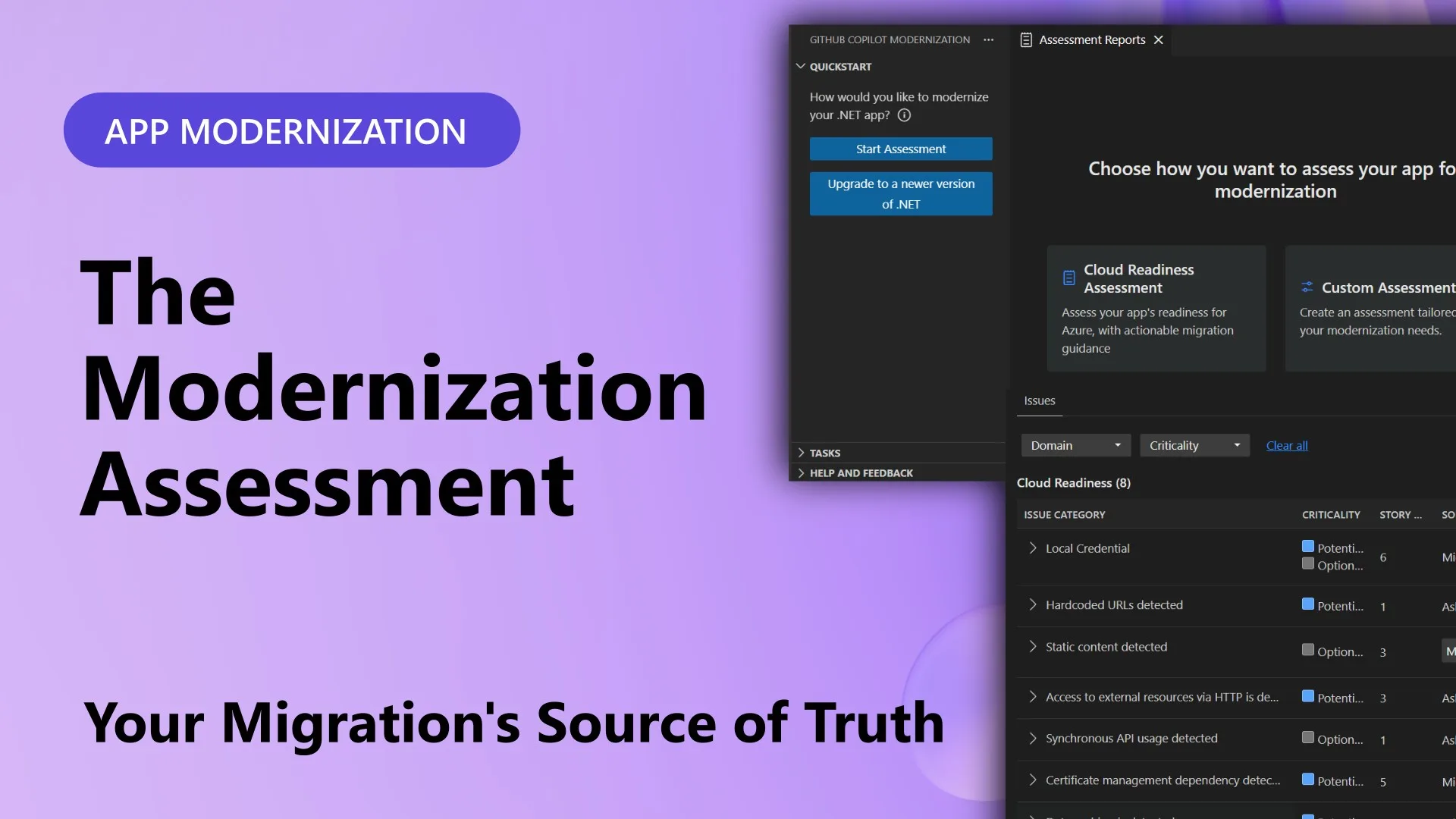 Introducing GitHub Copilot Modernization and diving into the assessment report as part of cloud modernization process