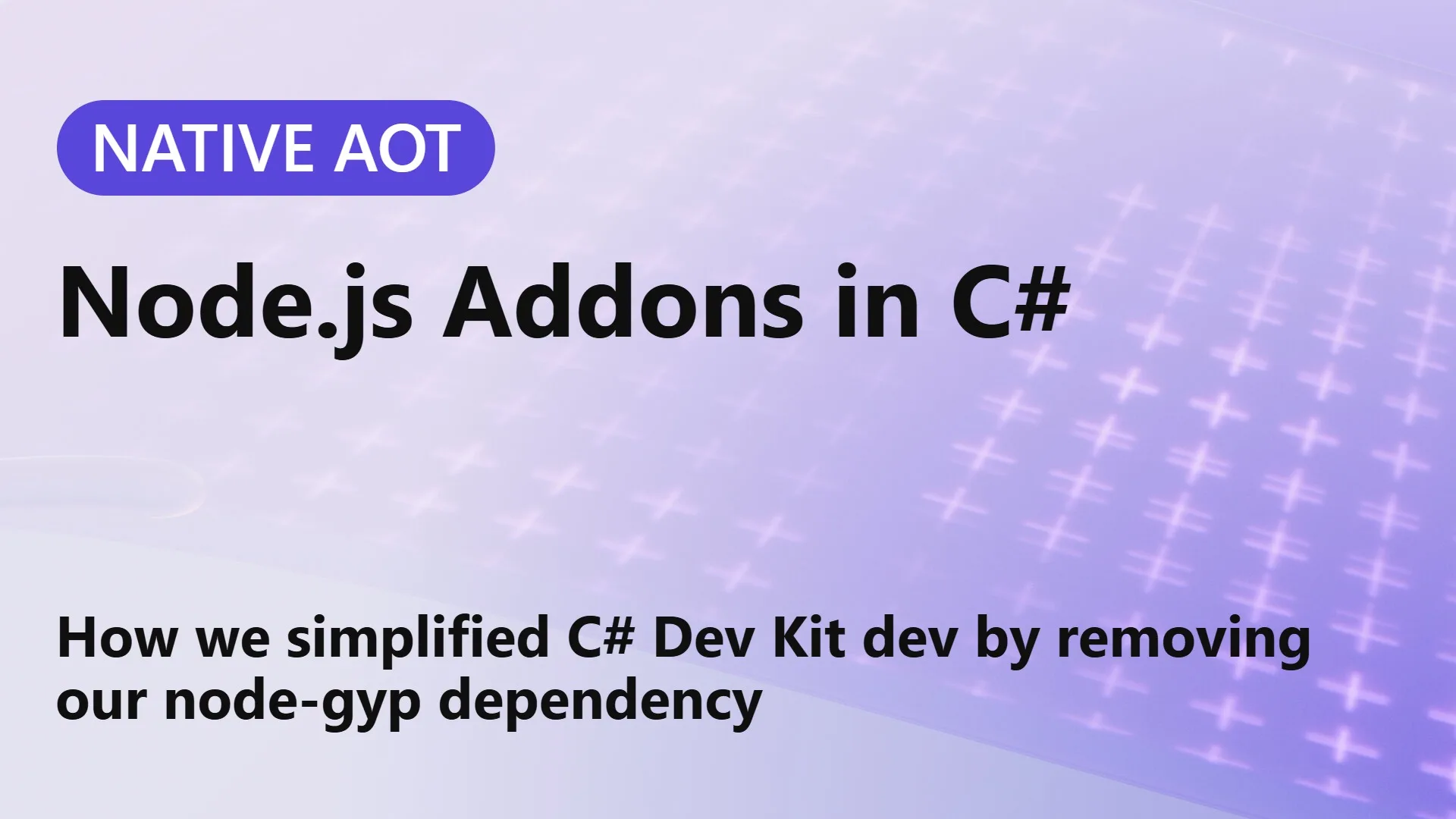 Writing Node.js addons with .NET Native AOT