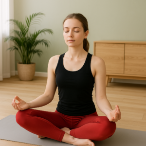 Woman meditating
