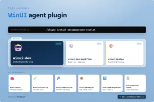 The WinUI agent plugin inlcudes 8 skills