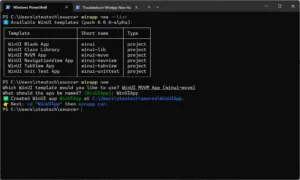 Image of terminal window with new command output.