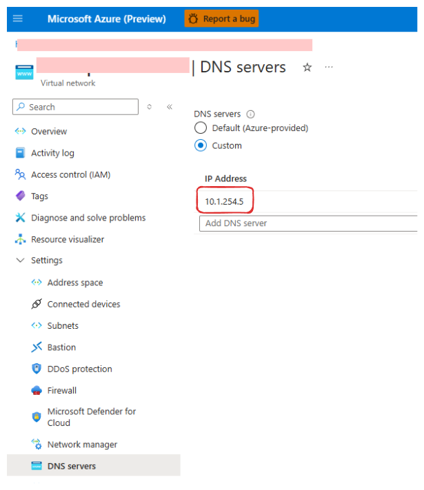 Vnet Config