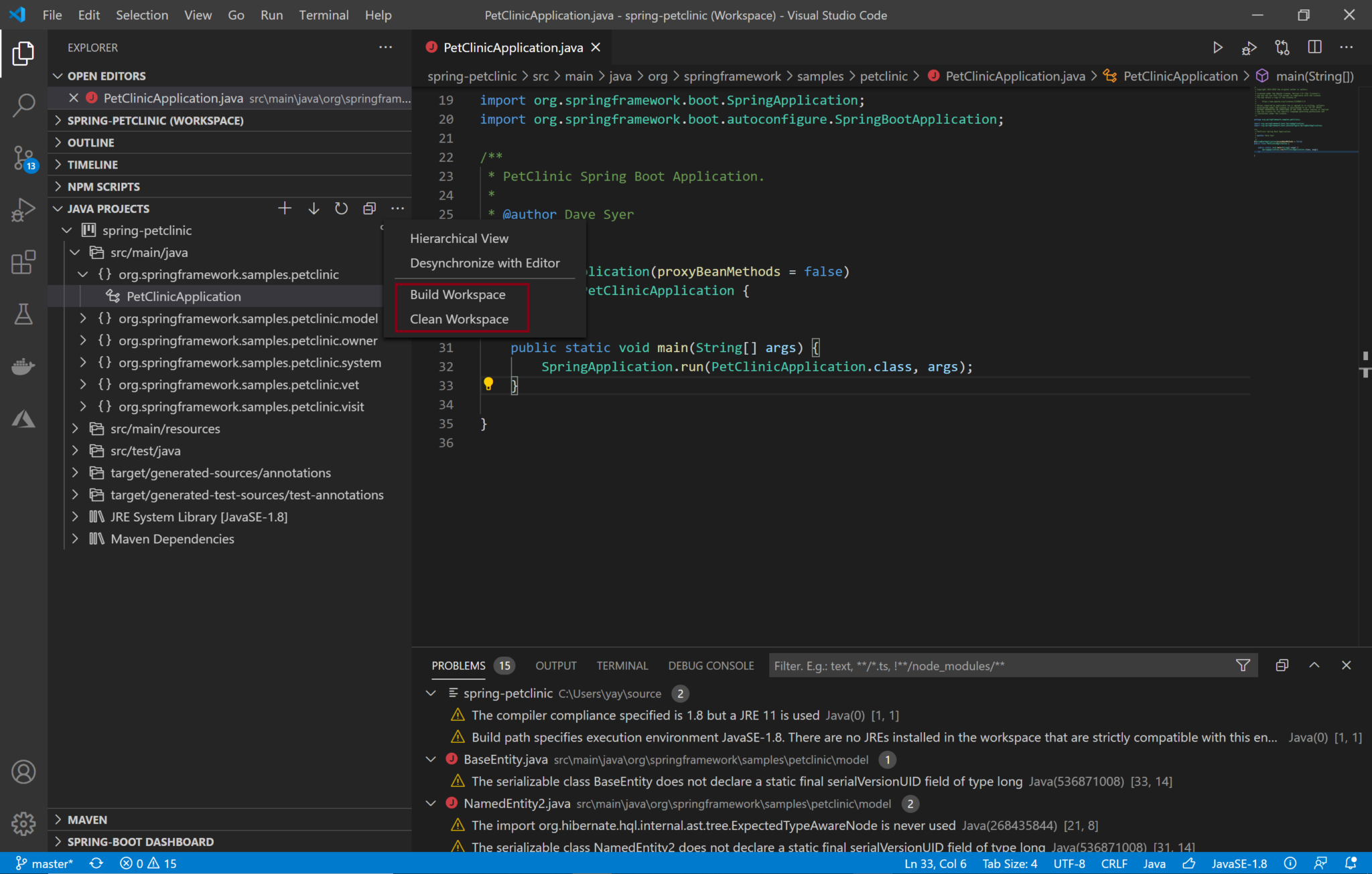 visual studio code java