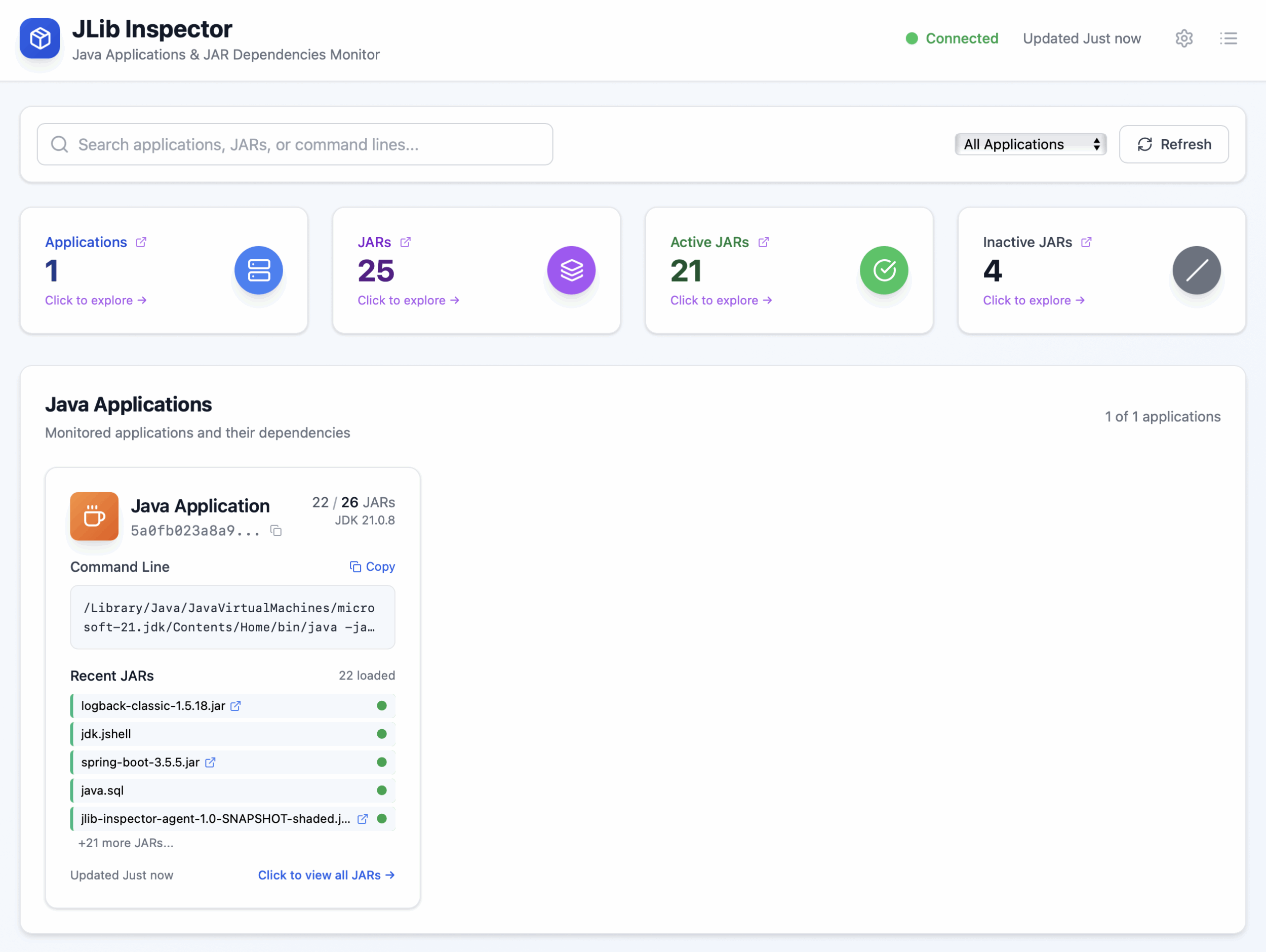 Building a Runtime JAR inspector in 10 hours