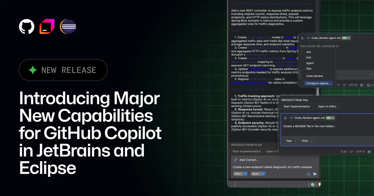Major new update for JetBrains and Eclipse