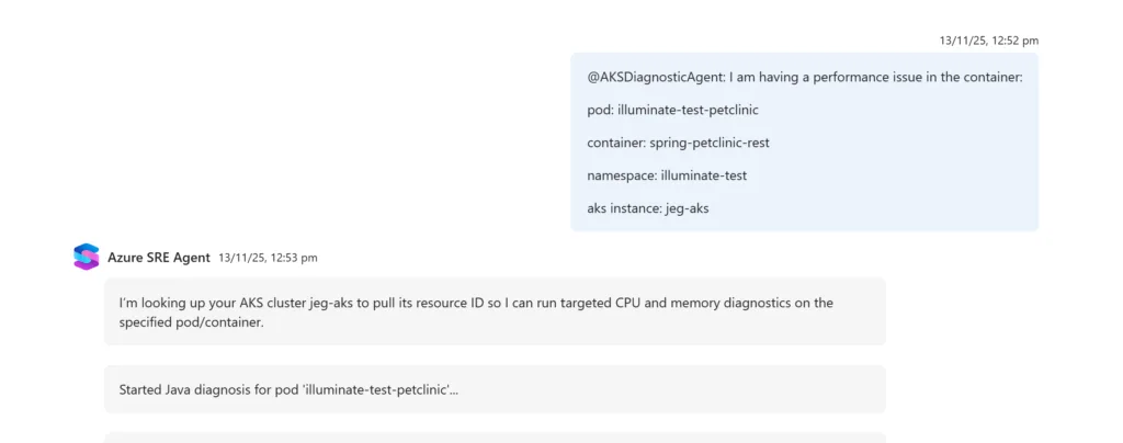A user requesting an analysis from the sub-agent