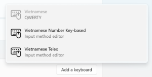 Image Vietnamese drop down