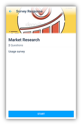 screenshot of survey response