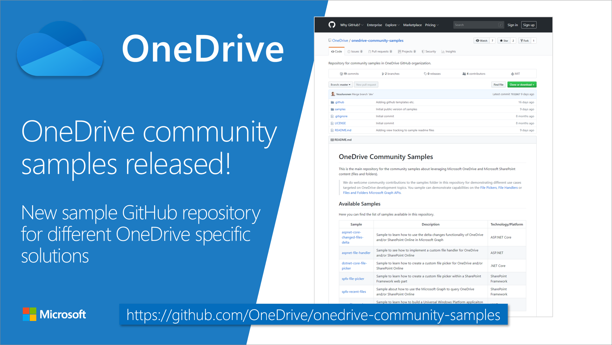 Introducing OneDrive community samples GitHub repository