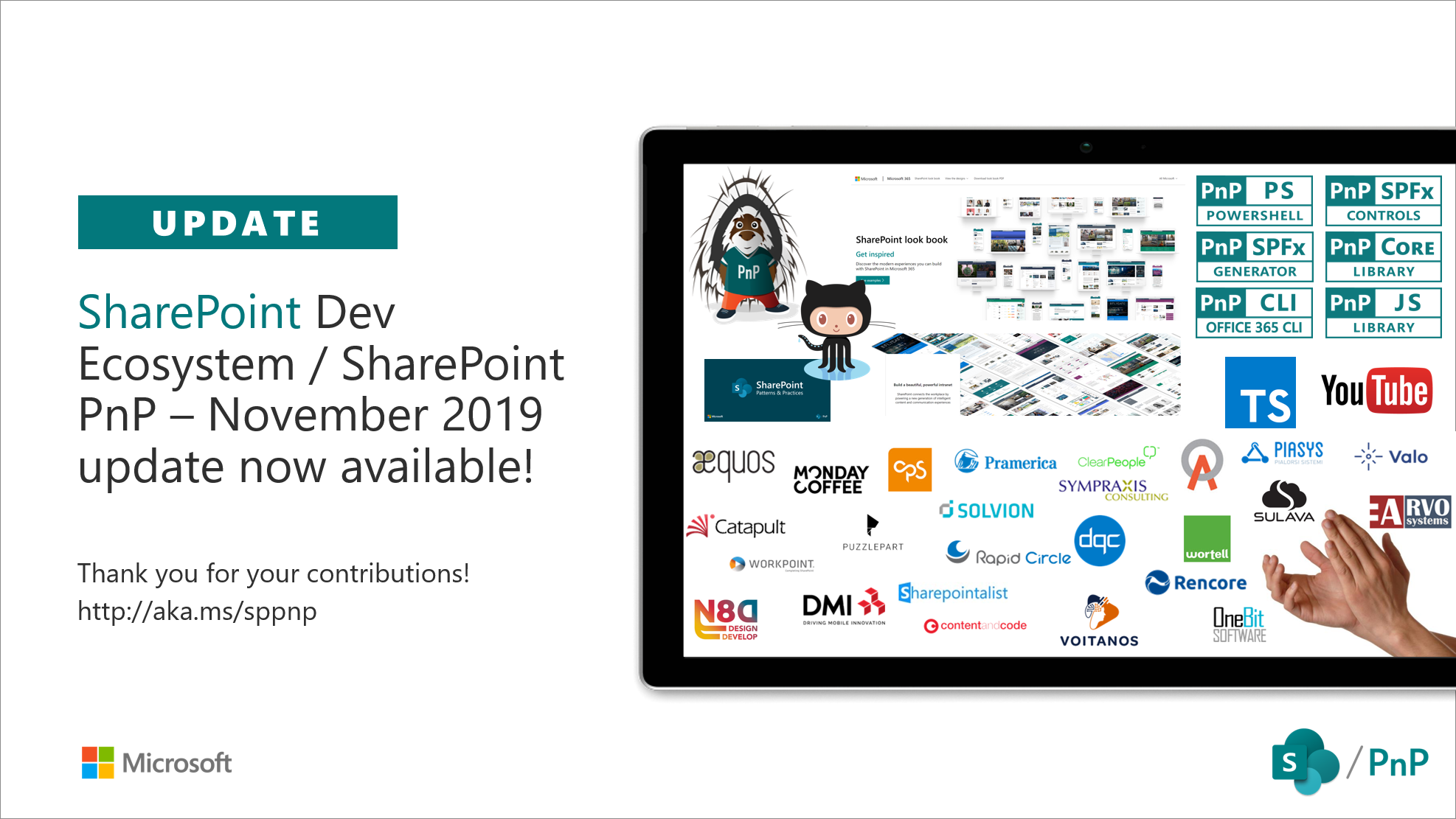 SharePoint Development Community (PnP) – November 2019 update