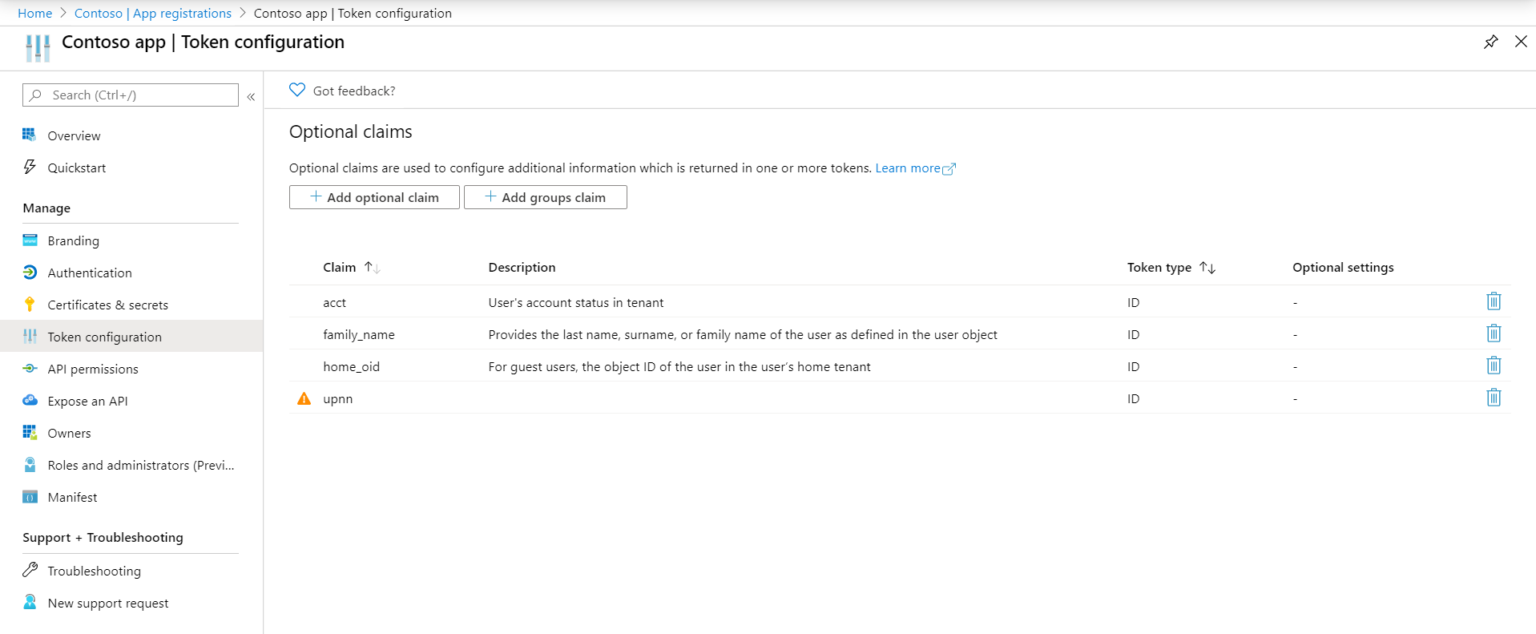 Token configuration in Azure AD app registrations now generally ...