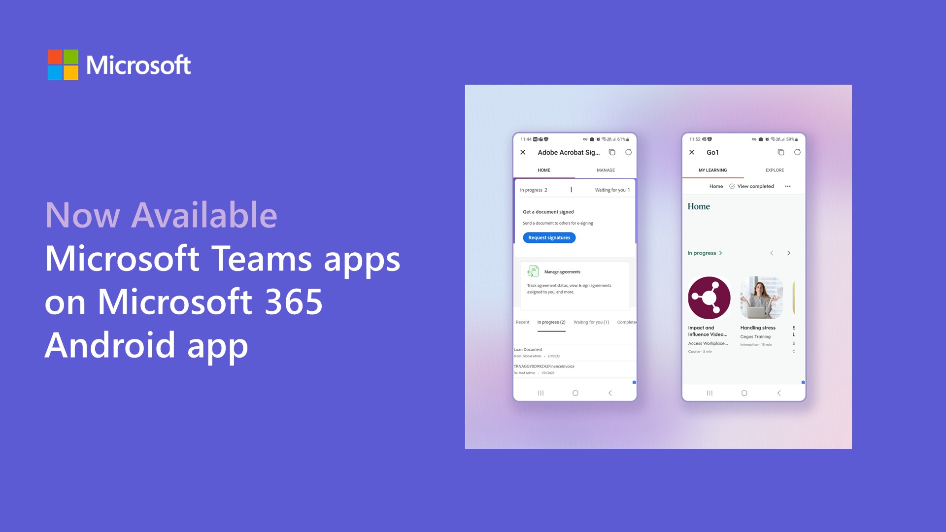 Microsoft Teams apps are now generally available on Microsoft 365 Android app