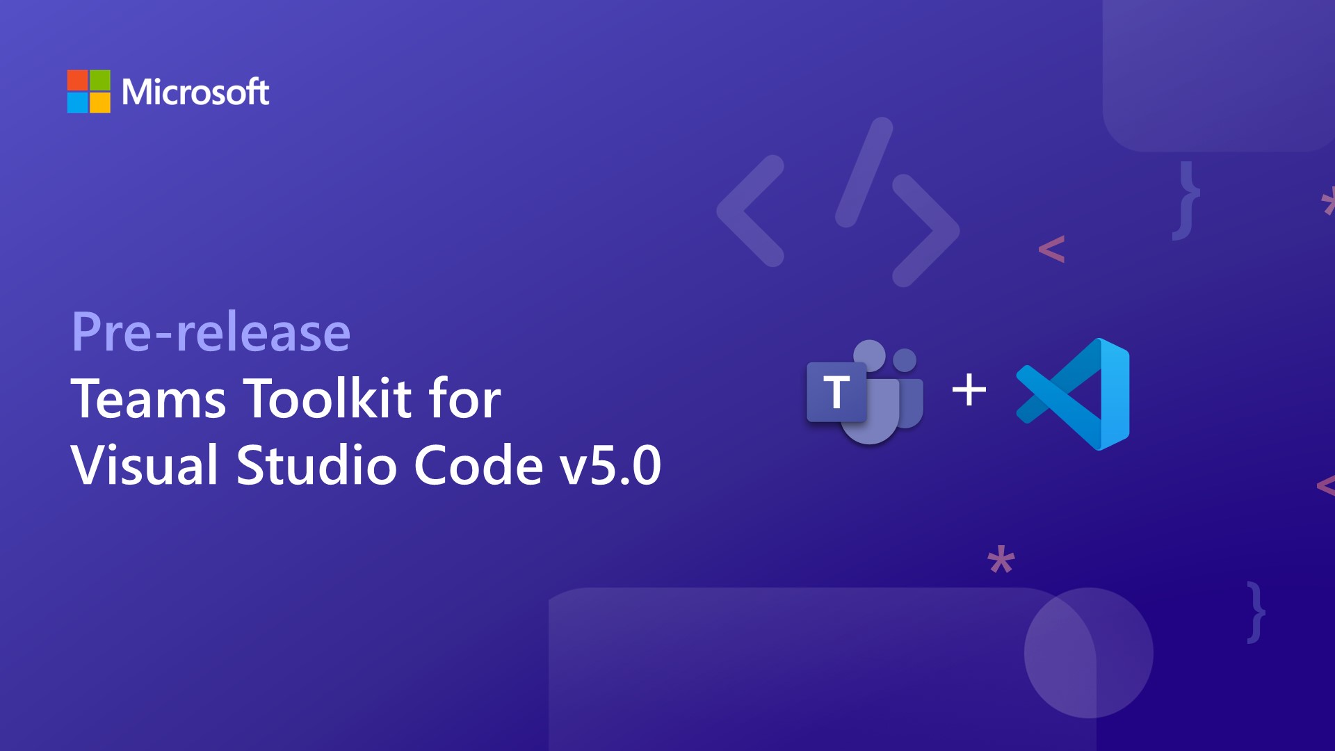 Teams Toolkit for Visual Studio Code v5.0 pre-release 