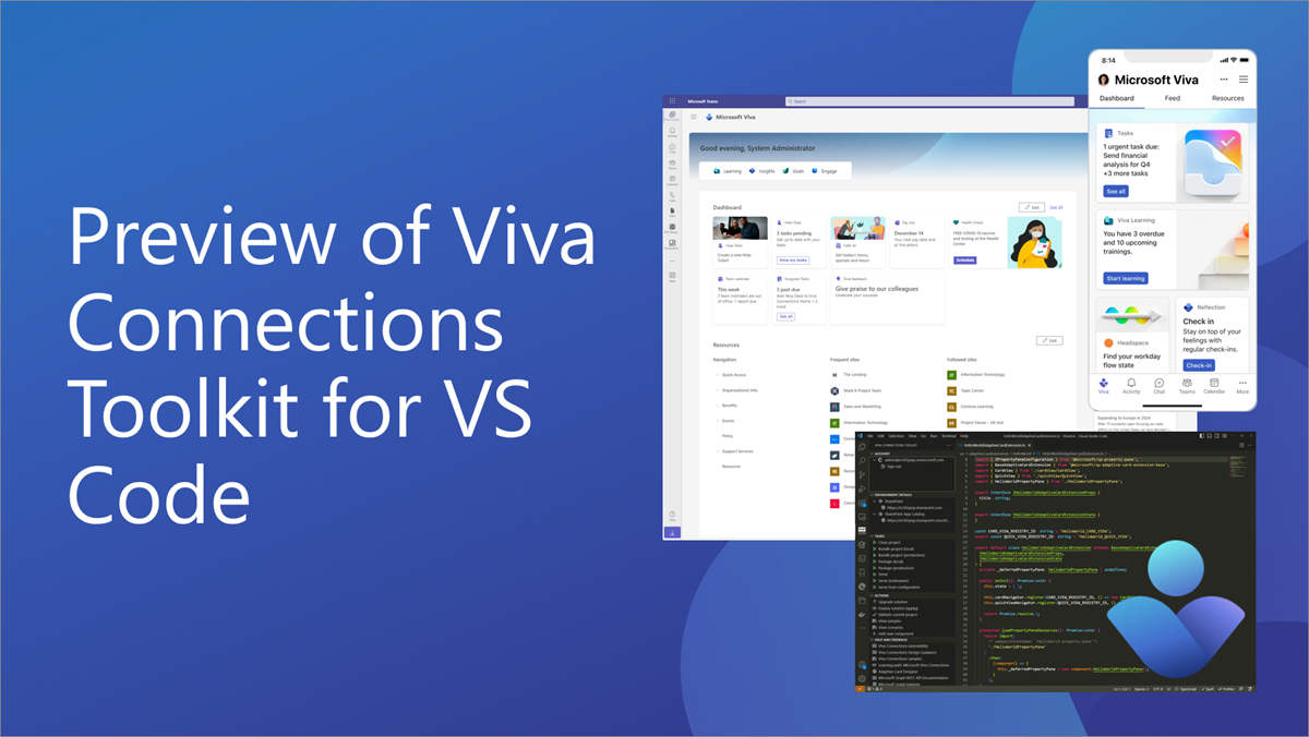 Viva Connections Toolkit for Visual Studio Code now in preview