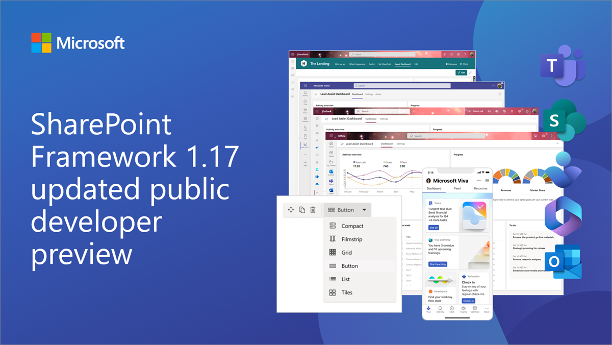 Updated public preview of SharePoint Framework 1.17 – Preview on upcoming features