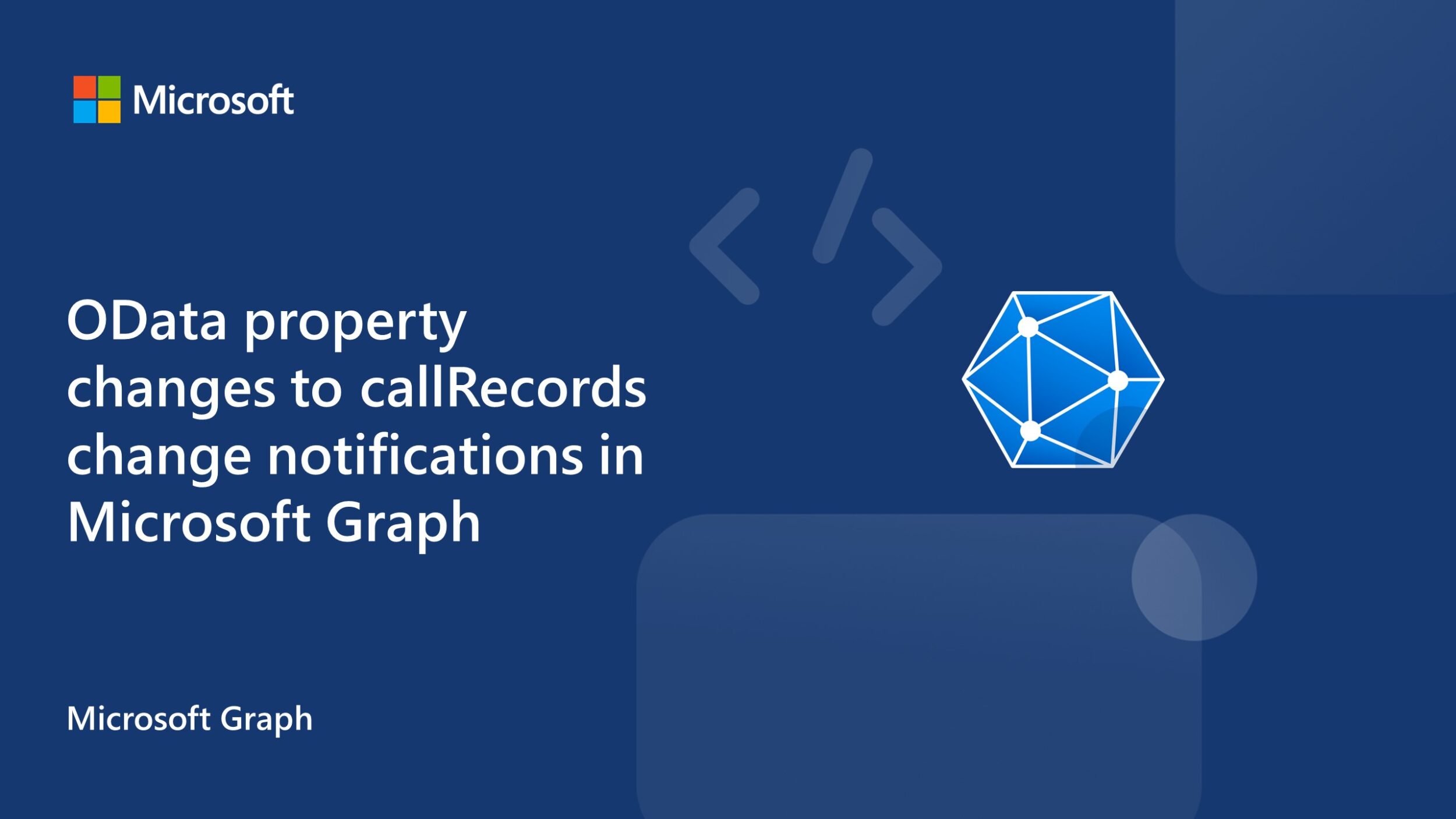 OData property changes to callRecords change notifications in Microsoft Graph