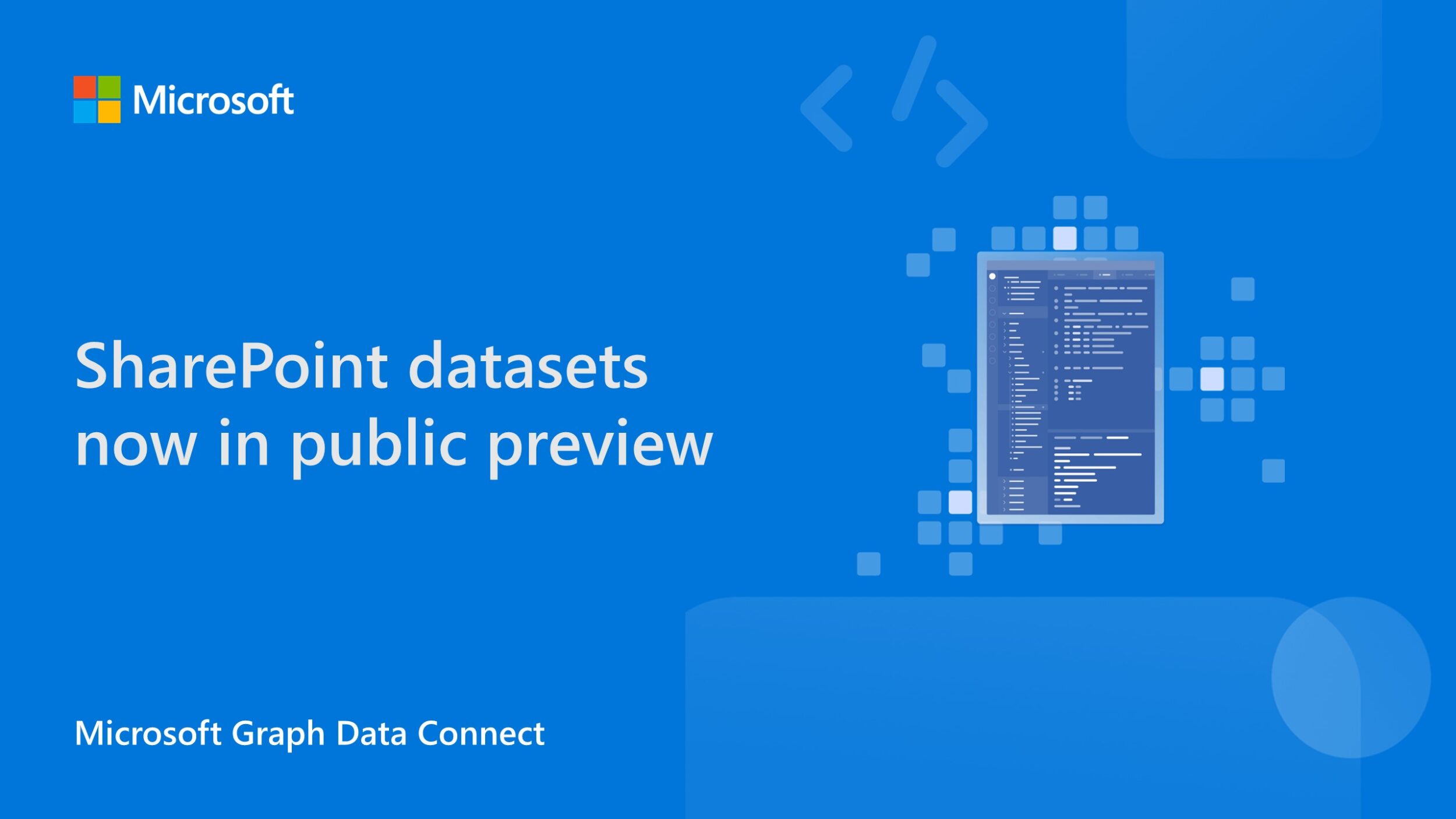 SharePoint datasets now in public preview