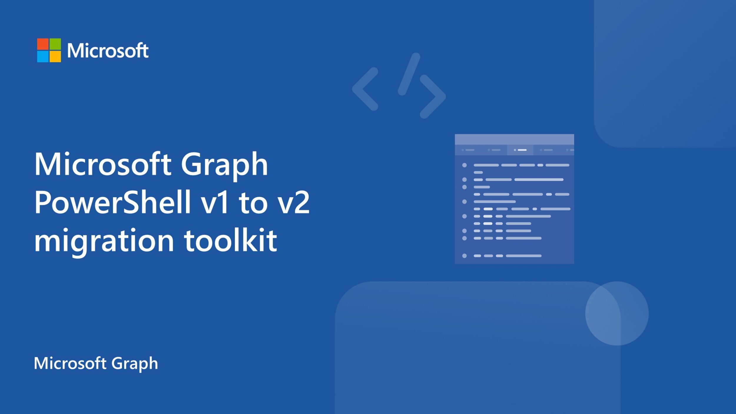 Microsoft Graph PowerShell v1 to v2 migration toolkit