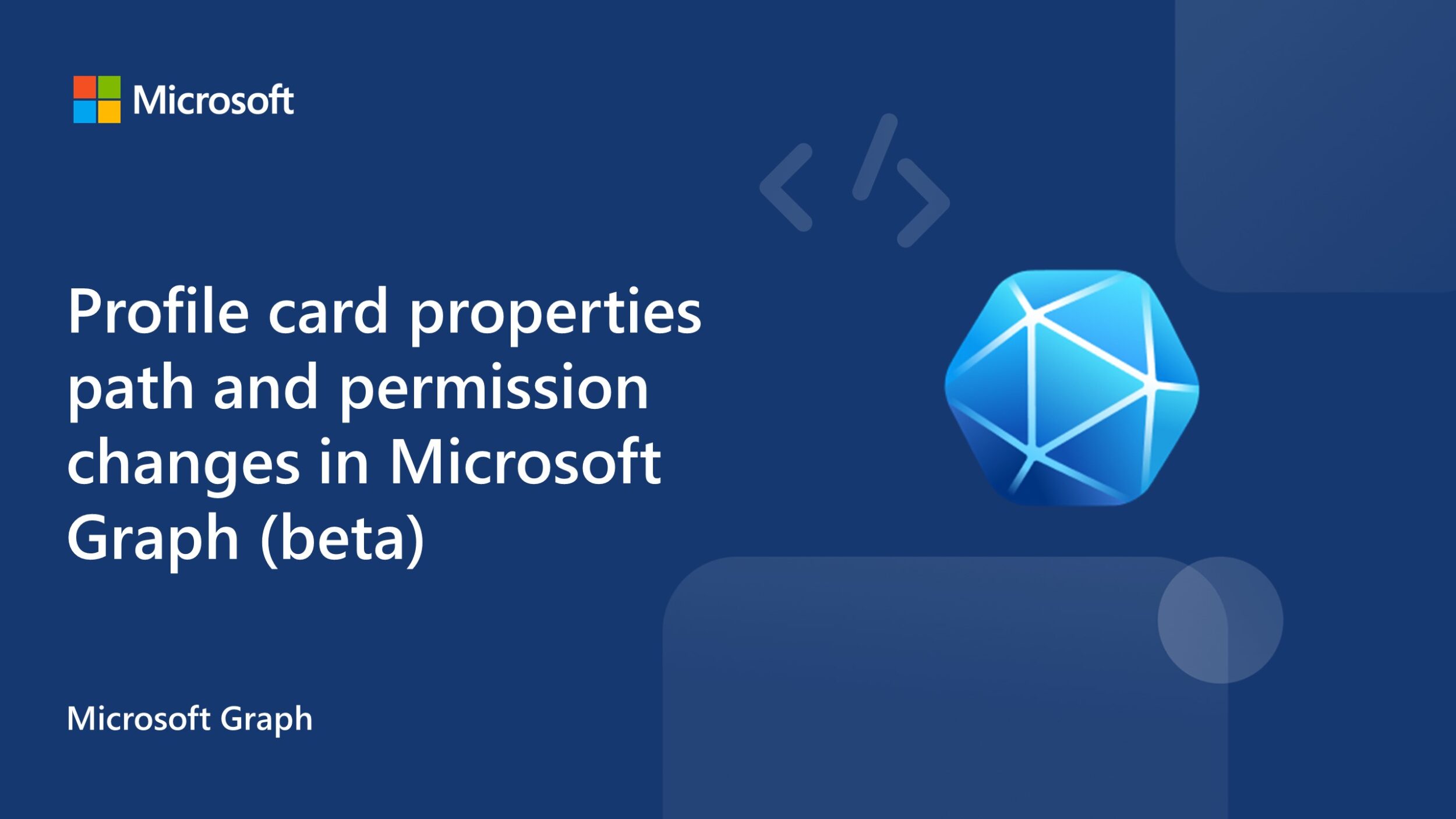 Profile card properties path and permission changes in Microsoft Graph (beta)
