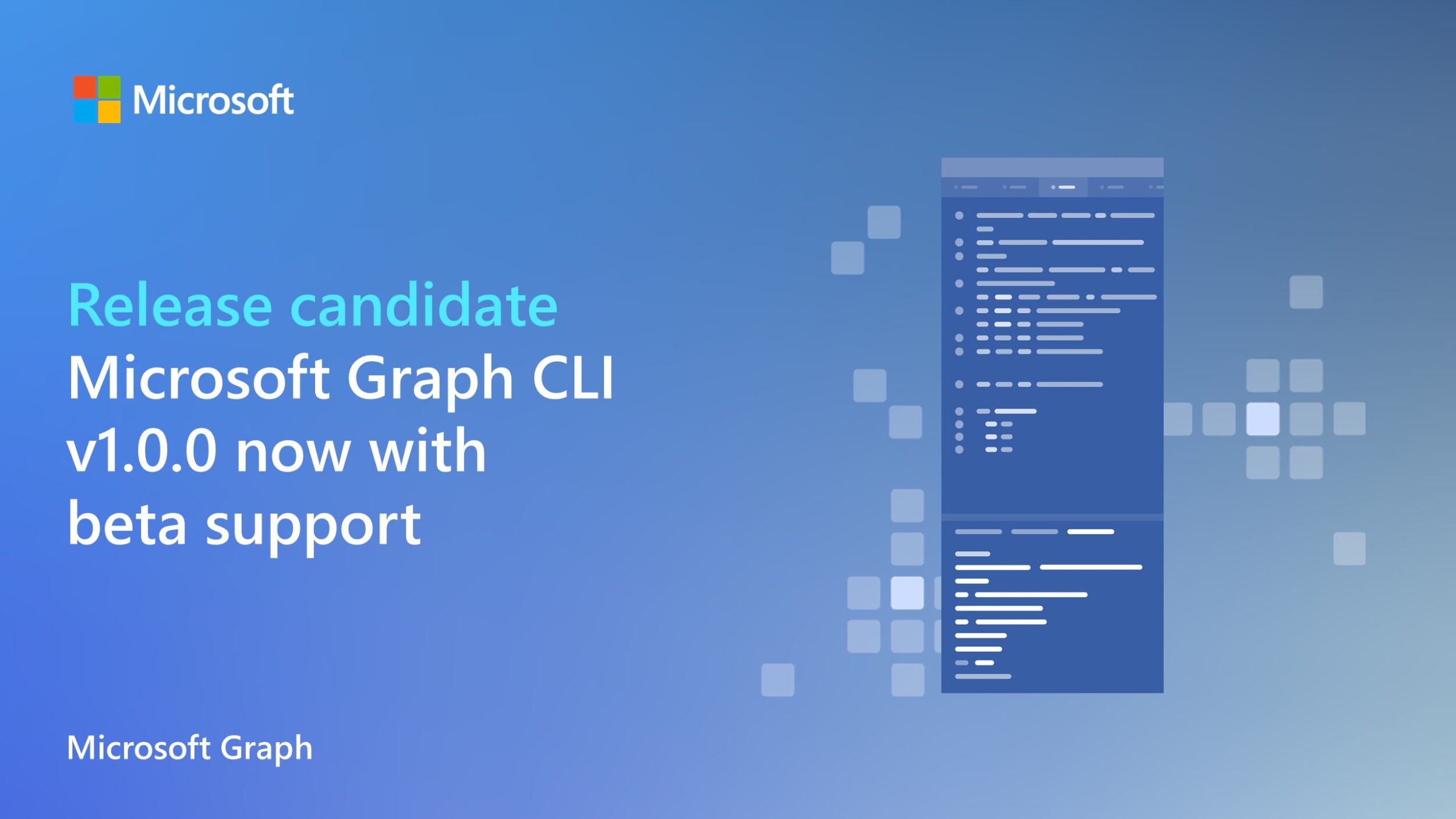 Announcing Microsoft Graph CLI v1.0.0 release candidate, now with beta support