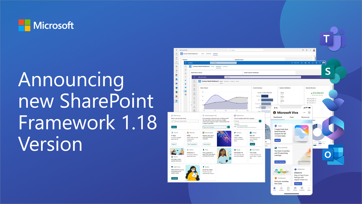 Announcing SharePoint Framework 1.18 with updates for Microsoft Teams, Microsoft Viva and SharePoint