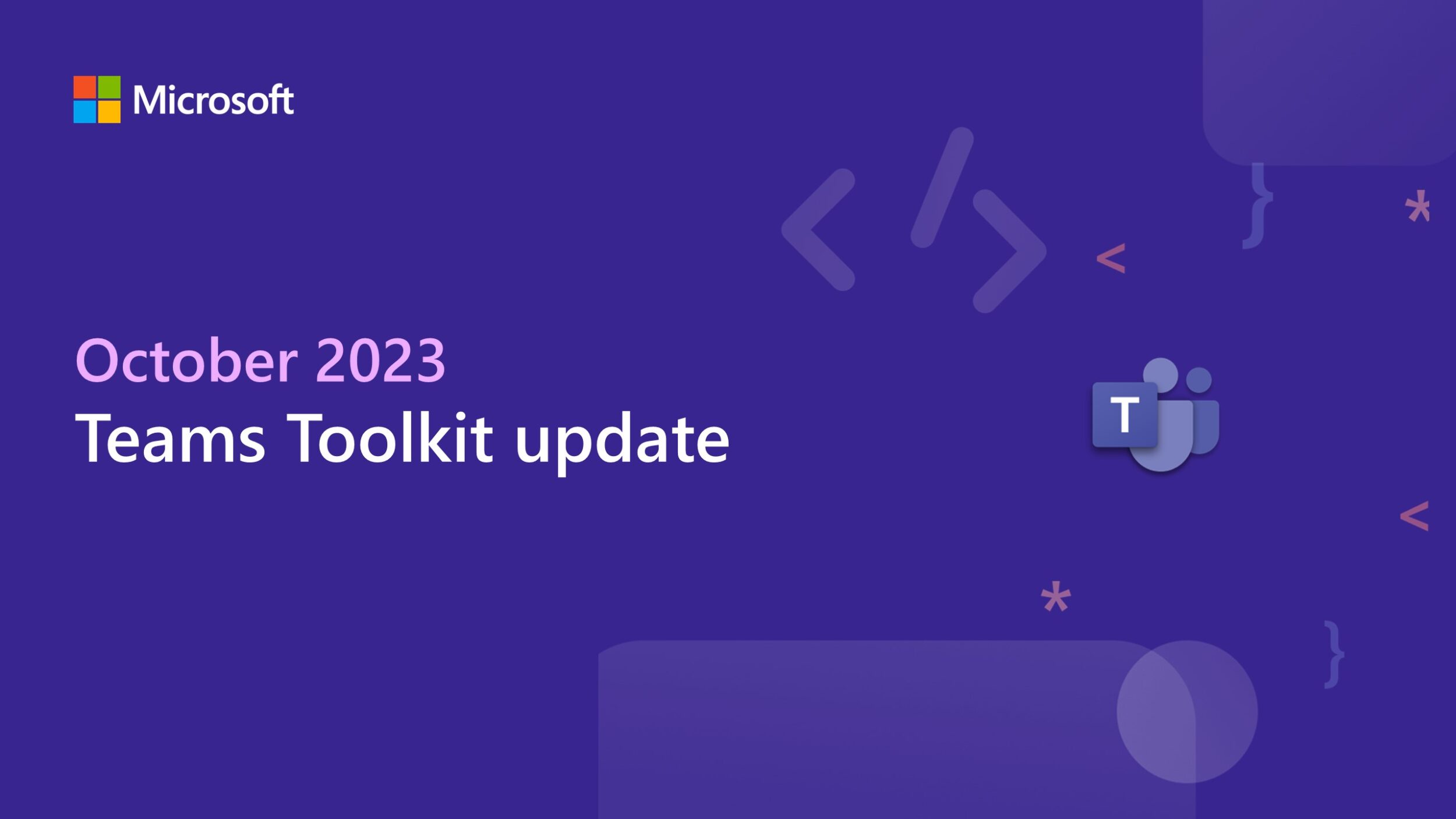 Teams Toolkit update – October 2023