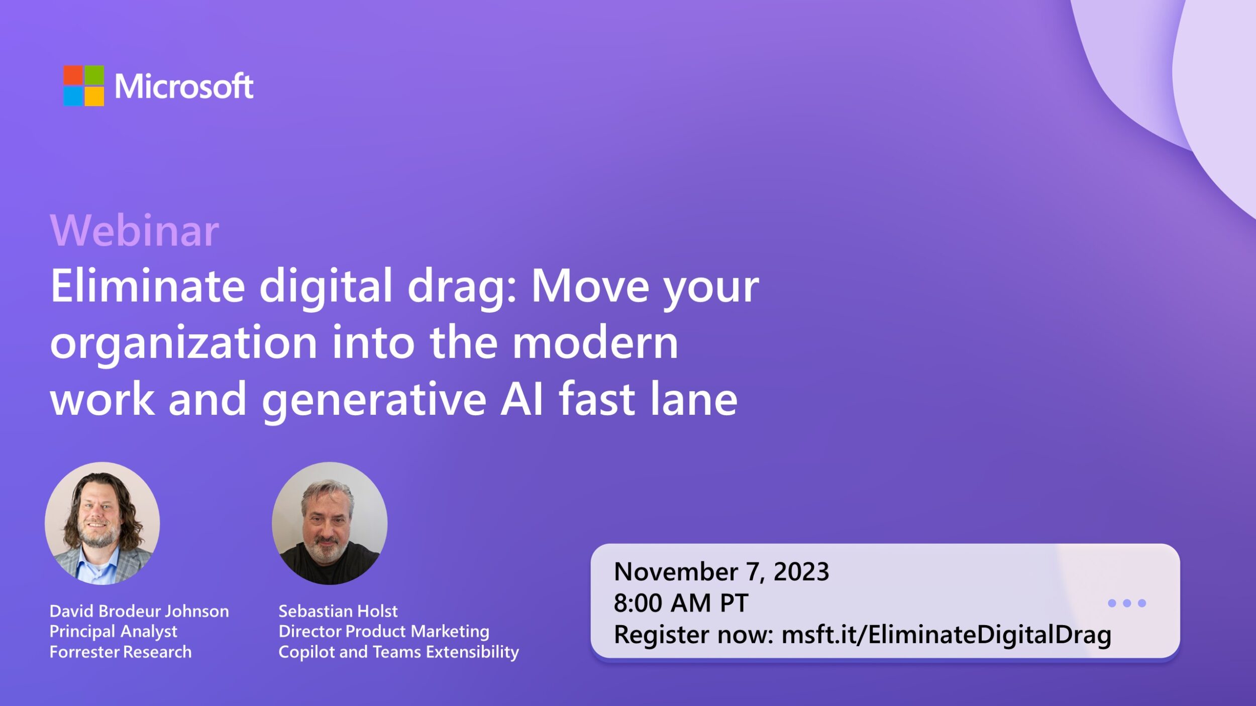 Eliminate digital drag: Move your organization into the modern work and generative AI fast lane